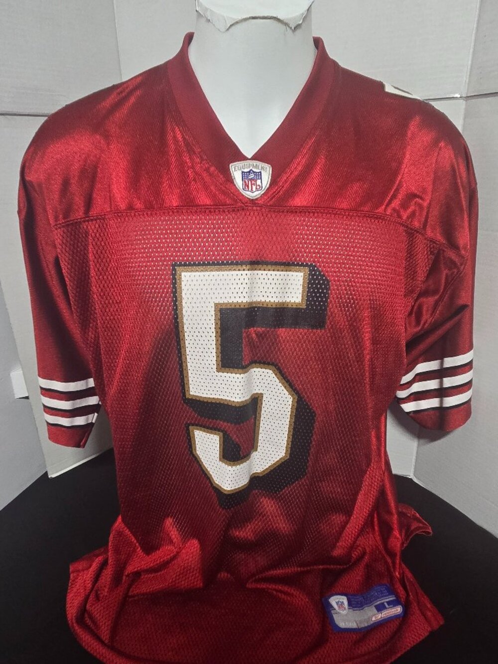 🔥 Vintage Reebok San Francisco 49ers Jeff Garcia #5 Jersey – Men's Large 🔥